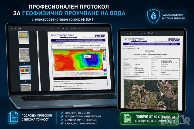 Намиране на вода за сондаж до 600 m, снимка 2 - Други услуги - 54337625