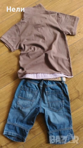 ZARA, H&M детски къси дънки и блузки, снимка 10 - Детски къси панталони - 54892558