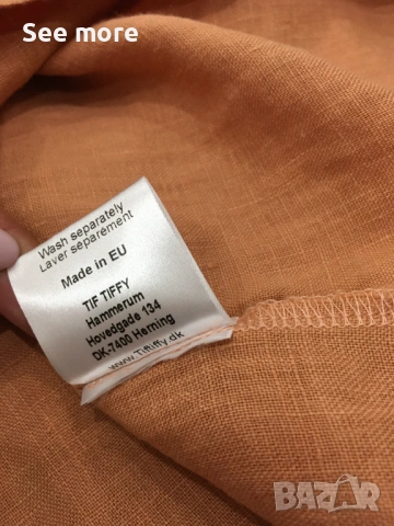 Ttif Tiffi риза 100% лен XL, снимка 6 - Ризи - 51221966
