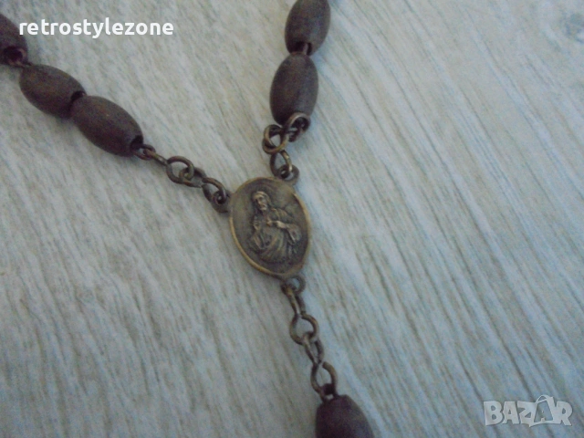 № 8575 Стара молитвена броеница / розарий, снимка 3 - Други ценни предмети - 54306342