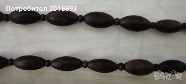 Дървена броеница , снимка 3 - Антикварни и старинни предмети - 54344052