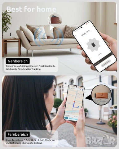 Тракер и ултратънка карта за проследяване на Android за Wallet Finder, снимка 2 - Друга електроника - 54070295