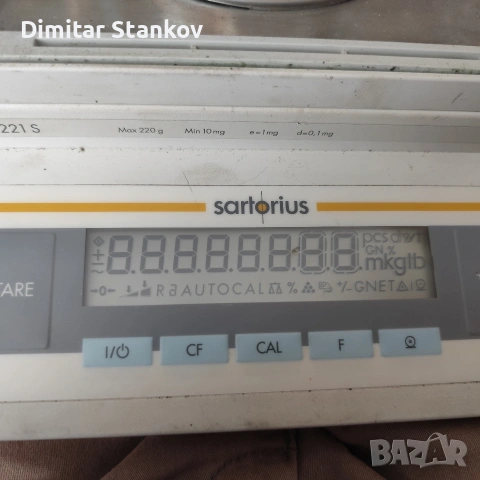 Лабораторна везна кантар аналитична везна SARTORIUS BP221 S , снимка 11 - Друга електроника - 54963318