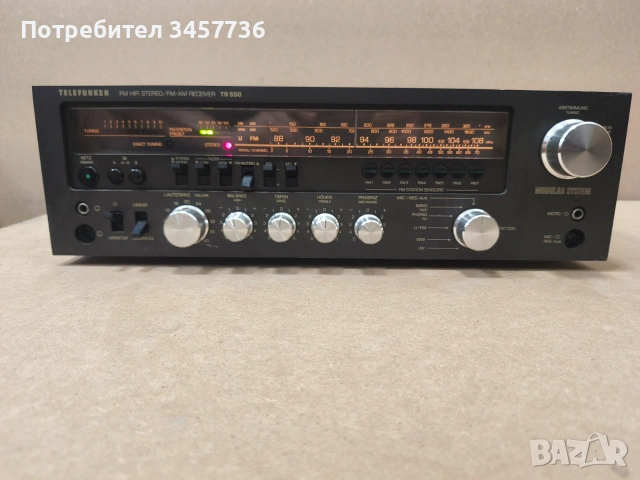 Стерео Ресивър Telefunken TR 550, снимка 7 - Ресийвъри, усилватели, смесителни пултове - 55036242