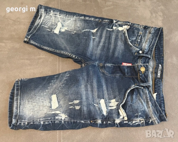 Мъжки къси дънки W-Intelligence (Jack & Jones), размер W30, снимка 2 - Дънки - 54800844