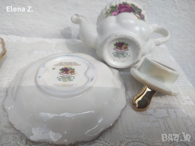 2 уникални чайника Cardew Royal Albert, Country Roses, Old Blue Willow, снимка 8 - Други - 54775710