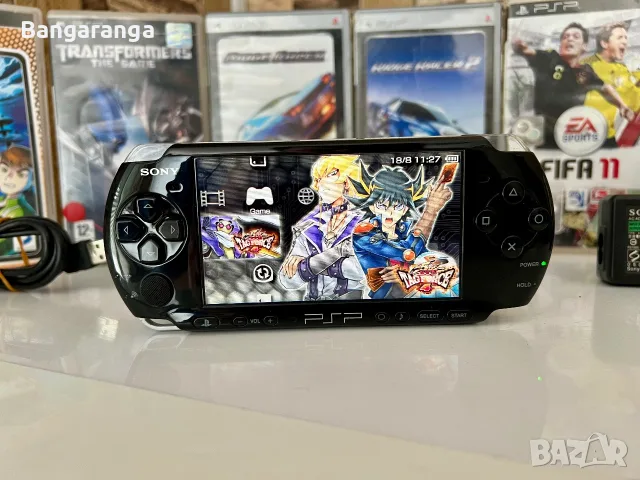 Sony PSP-3004 Slim + 7 ОРИГИНАЛНИ ИГРИ, снимка 3 - PlayStation конзоли - 55702715