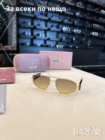 Miu Miu Слънчеви Очила С UV400 Миу Миу С ПОДАРЪК🎁Калъф - Различни Цветове Код SK1434, снимка 5 - Слънчеви и диоптрични очила - 54453659