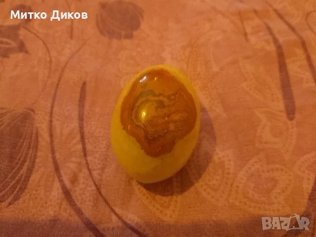 Vintage Cream Alabaster Egg винтидж кремаво яйце 120 грама отлично, снимка 3 - Декорация за дома - 55419256
