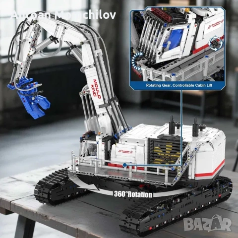 Конструктор Mould King 17062 RC багер 4195 части, снимка 6 - Конструктори - 54805344
