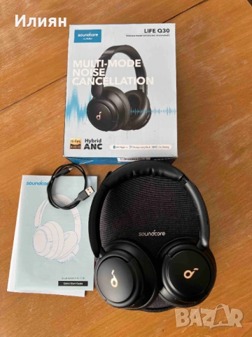 Безжични слушалки с шумопотискане "Soundcore Life Q30", снимка 2 - Слушалки и портативни колонки - 54420446