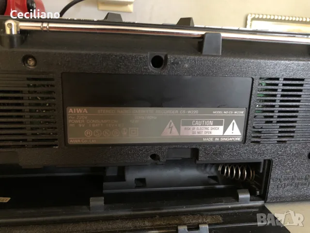 Радиокасетофон AIWA CS-W220, снимка 6 - Радиокасетофони, транзистори - 55584283
