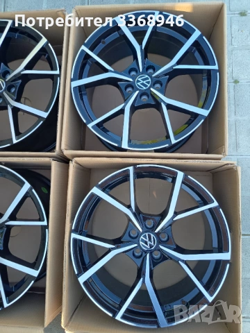 ПРОМОЦИЯ!!! ЧИСТО НОВИ ДЖАНТИ VW RLINE 17" 5X100 ФОЛКСВАГЕН Р ЛАЙН ГОЛФ ПОЛО КАДИ 5Х100, снимка 4 - Гуми и джанти - 54383861