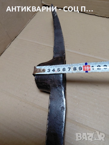 Соц Стара Ръчно Кована Голяма Киркобрадва 2.400кг. НОМЕР 1425., снимка 13 - Антикварни и старинни предмети - 54102218