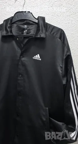 Ново. Мъжко спортно горнище Adidas Satin Coaches Jacket , снимка 5 - Спортни дрехи, екипи - 55509777