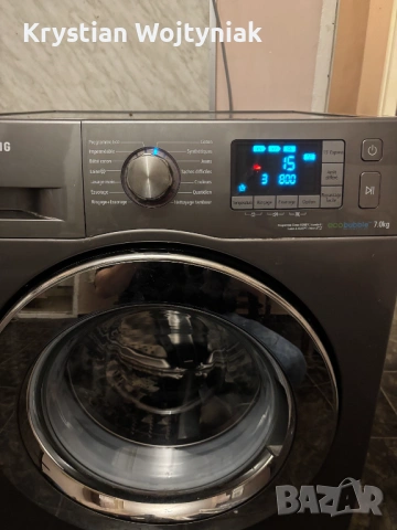 Продавам пералня Samsung EcoBubble WF80F5E5W4X 8kg 1400 об./мин, снимка 2 - Перални - 54668101
