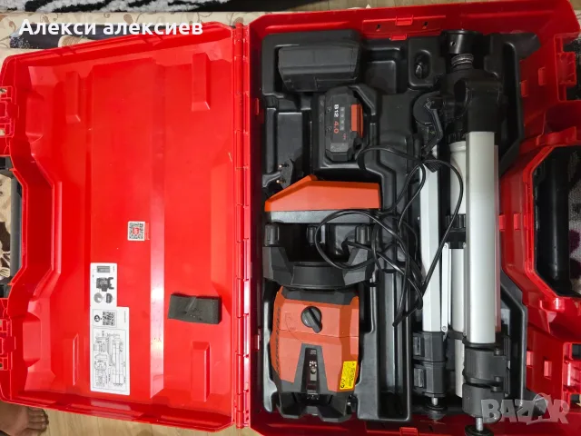 Професионален мултилинеен лазер Hilti PM 40-MG (Зелен лъч) + Статив PMA 20 и Батерия, снимка 8 - Измервателни инструменти - 55667773