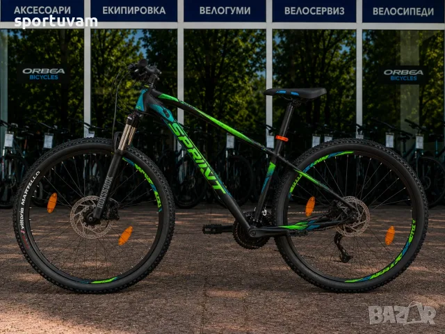 НОВ Планински Велосипед Sprint Apolon RockShox 29 - БЕЗПЛАТНА ДОСТАВКА, снимка 2 - Велосипеди - 55389191