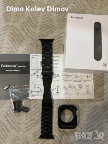 Верижка и Протектор Apple Watch 38 FULLMOSA