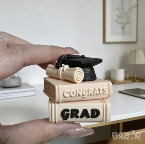 Молд абитуриенти книги и шапка , снимка 3 - Форми - 54343661