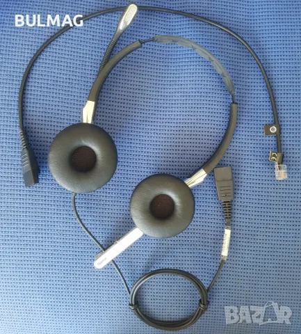 Професионални Слушалки Jabra BIZ 2400 II Duo, с микрофон., снимка 4 - Друга електроника - 55301432