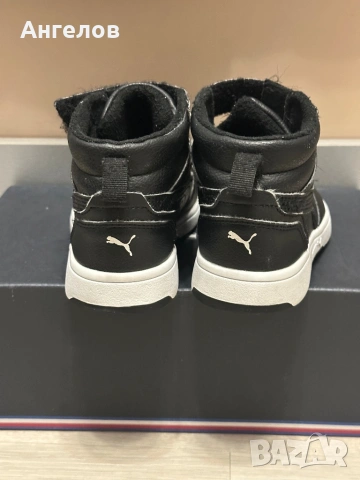 PUMA Rebound V6 Mid Black – детски кецове / зимни обувки EU 32, снимка 3 - Детски обувки - 54655628