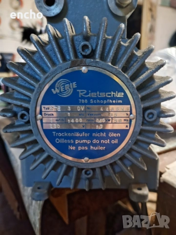 Вакуум помпа werie rietshle , снимка 3 - Водни помпи - 54550895