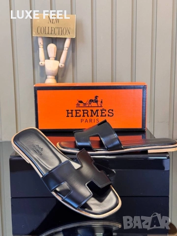 Hermes ⚜️ Дамски Чехли , снимка 2 - Чехли - 54756976