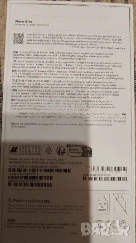 iPhone 16 pro, 256 GB, black titanium , снимка 3 - Apple iPhone - 55505428
