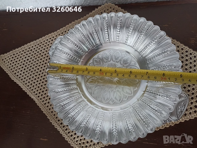 Алуминиеви поднос и чиния, снимка 3 - Антикварни и старинни предмети - 54150355