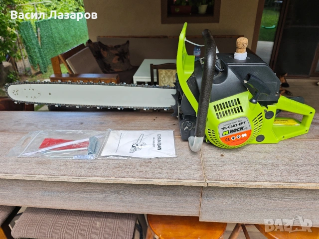 Бензинова резачка NRock NR-CS82-EPT 82cc 62см шина 82 кубика 4.7 конски сили , снимка 4 - Моторни триони/резачки - 55262947
