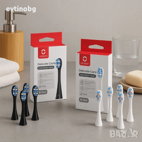 Накрайници за четка за зъби Oclean Kids P3К1-6, P3К8-6, 6 броя, снимка 3 - За банята - 54049849