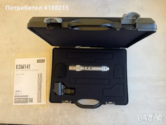 Инструментален микрофон / Microphone Shure KSM-141-SL