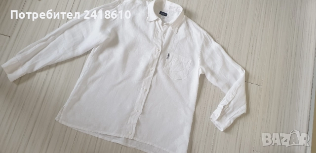 Armani Jeans 100% Лен / Womens Size M  ОРИГИНАЛ! Дамска Ленена Риза!, снимка 10 - Ризи - 54883181