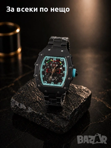 Richard Mille Мъжки Луксозен Часовник С Кварцов Механизъм С Кутия Код Gentlemen Legacy19