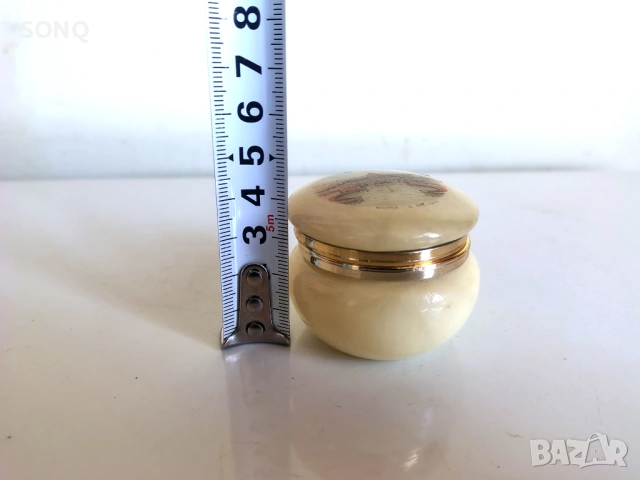 Прекрасна Италианска Кутийка От Алабастър, снимка 5 - Други - 53983267