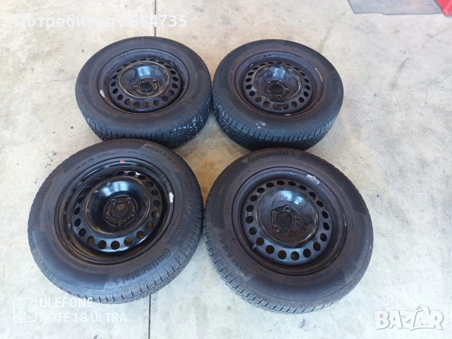 4 броя зимни гуми 215/65/16 Continental