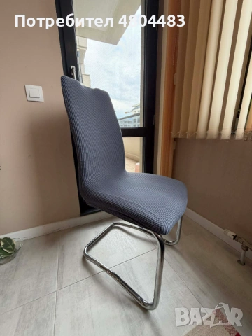 Комплект 4 стола + калъфи