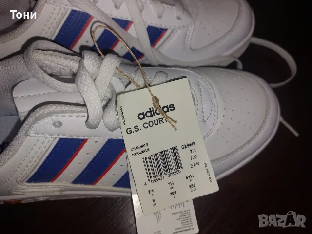 ADIDAS Оригинал Нови Дамски Маратонки от Естествена Кожа с Етикет 40, снимка 9 - Маратонки - 55667796