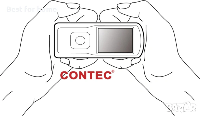 Преносим ЕКГ/ЕКГ монитор CONTEC с компютърен софтуер, електрокардиограма, Bluetooth, пулсомер, снимка 8 - Медицинска апаратура - 54735373