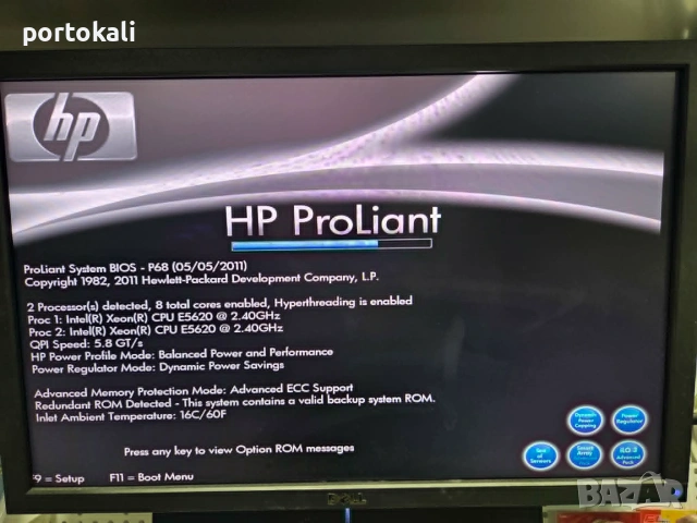+Гаранция! Сървър HP ProLiant DL360 G7 1U 2x Intel Xeon E5620 32GB RAM 2x146GB HDD, снимка 6 - Работни компютри - 55278322