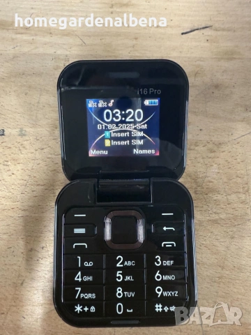 Сгъваем телефон i16 Pro Dual SIM Bluetooth камера FM радио 1000mAh 12м гаранция, снимка 14 - Телефони с две сим карти - 54165974