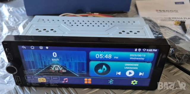 1-DIN Мултимедия ESSGOO Android 15 | 6GB RAM + 128GB | 4G СИМ | CarPlay & Android Auto, снимка 3 - Аксесоари и консумативи - 55079124
