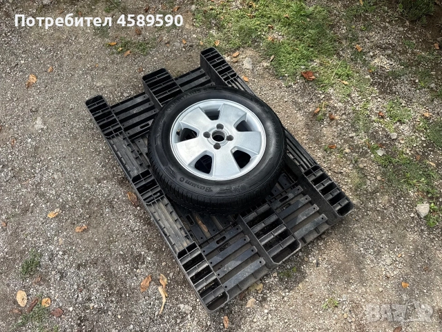 НОВО Резервна гума+АЛУМИНИЕВА ДЖАНТА 15цола 4x100 за Opel,Chevrolet,Fiat, снимка 2 - Гуми и джанти - 55283507