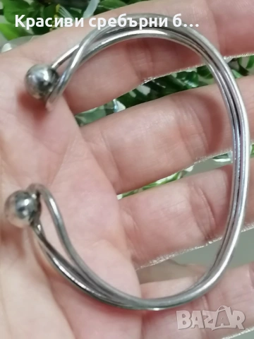 Стара, масивна сребърна гривна 18.98гр , снимка 5 - Гривни - 54035127