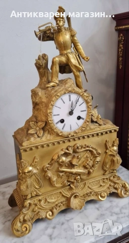 Антикварен ,каминен часовник , снимка 2 - Антикварни и старинни предмети - 54553533