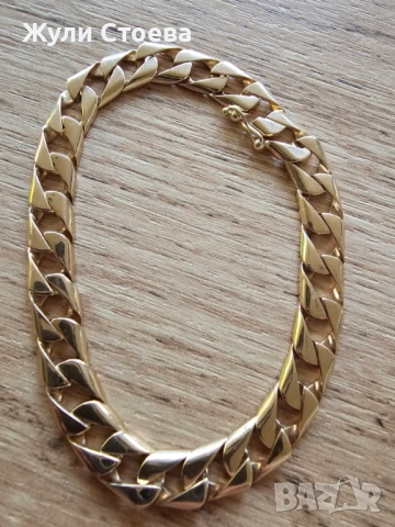 Златна гривна, снимка 2 - Гривни - 54698290