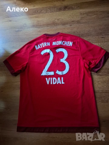 Adidas BAYERN MUNCHEN VIDAL футболна тениска XL размер. , снимка 4 - Футбол - 54724184
