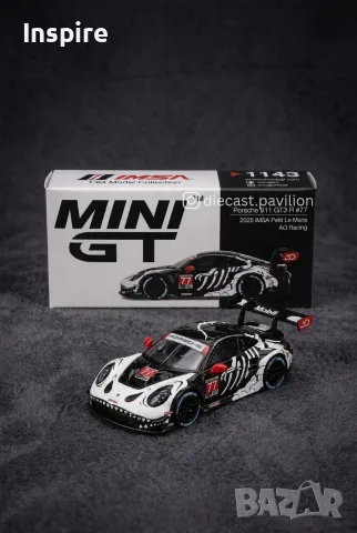 Mini GT - Porsche 911 GT3 R - Skeleton Rexy 