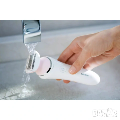 Самобръсначка Philips SatinShave Advanced BRL140/00, Wet&Dry, С осцилиращи остриета, снимка 7 - Тримери - 55249683